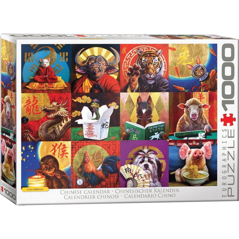 EuroGraphics – Chinese Calendar- 1000 piece Jigsaw Puzzle
