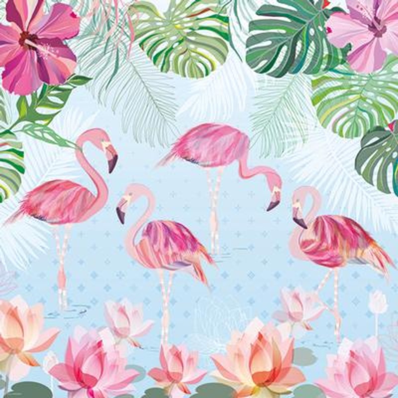 Flamingos & Lilies (Turnowsky) – Heye 1000 pcs Jigsaw Puzzle
