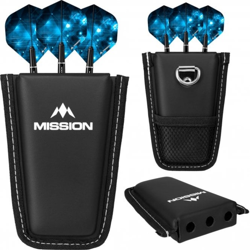 MISSION  POD Darts Case – Holds 1 Set Fully Loaded – Black