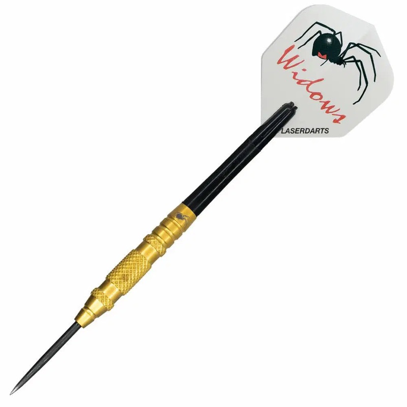 Gold Widow Knurled 23g 90% Tungsten Darts