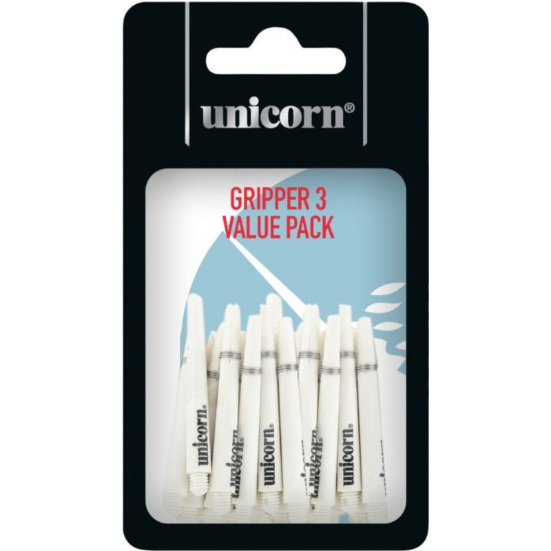 5 Sets of Unicorn Gripper 3 White Short Shafts
