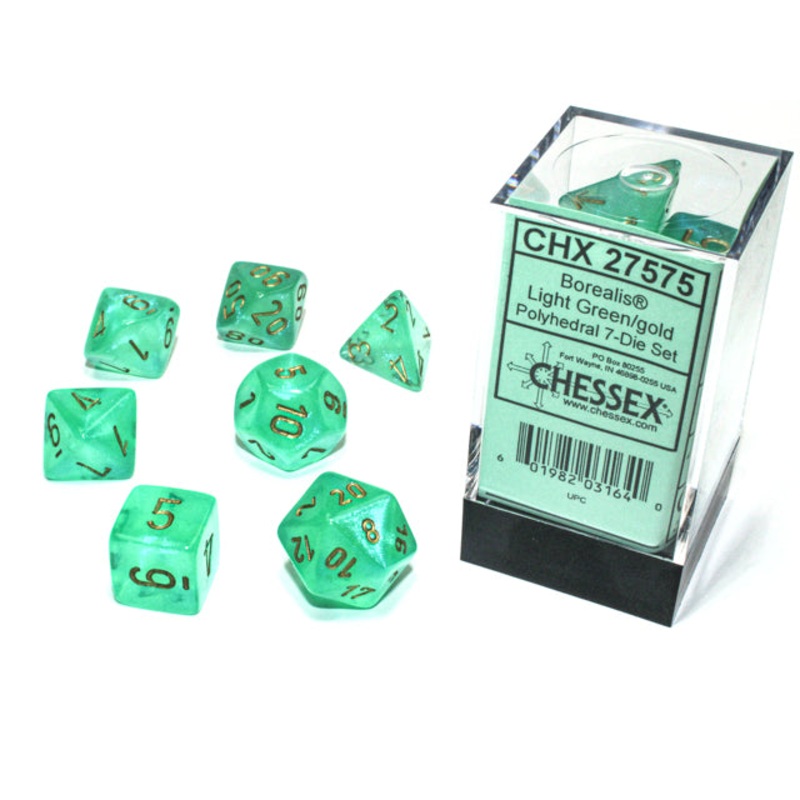 BOREALIS 7-DIE SET LIGHT GREEN/GOLD LUMINARY