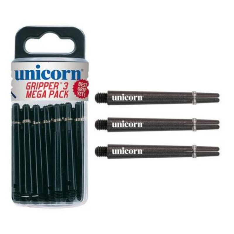 Unicorn Gripper 3 Medium Black Shafts… (15 Sets) 45 Shafts in Total