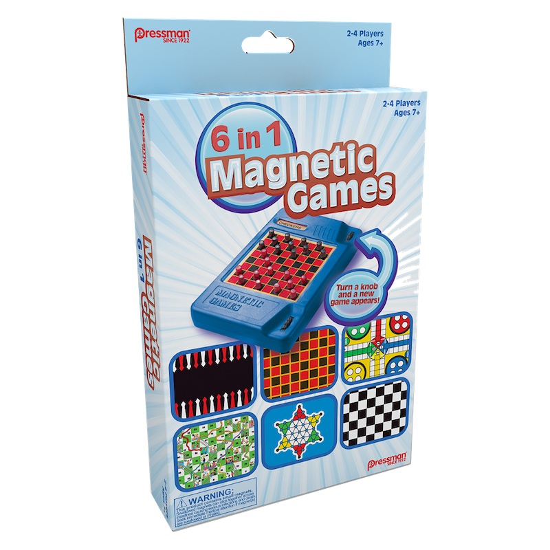 6 in 1 Magnetic Game Set