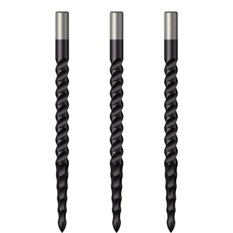 Mission Lunar CS Dart Points Rough Cut – Black-38mm