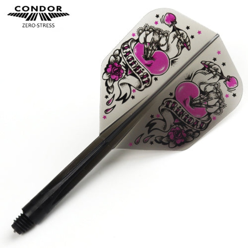 Heart-Small-Clear Black-Condor Zero Stress Flight – MEDIUM 27.5mm