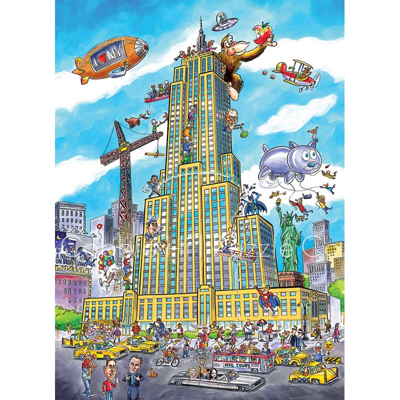 Cobble Hill – DoodleTown: Empire State- 1000 pcs