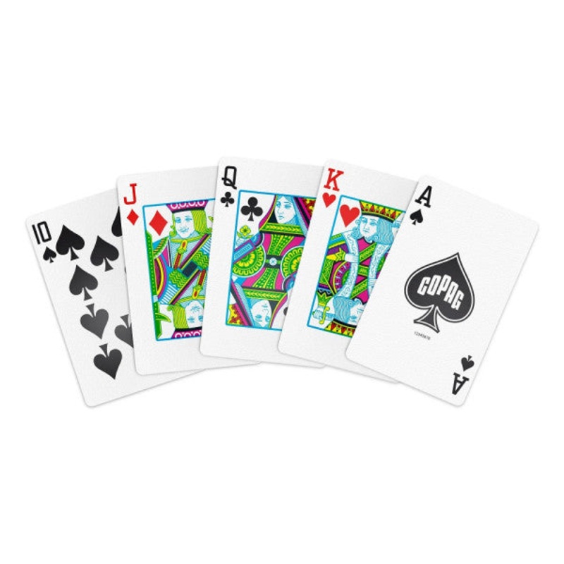 Copag WSOP 2021 100% Plastic Playing Cards – Narrow Size (Bridge) Regular Index Red Decks