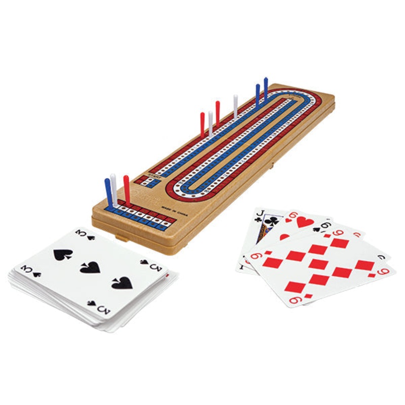 Foldable 3 Lane Cribbage Board