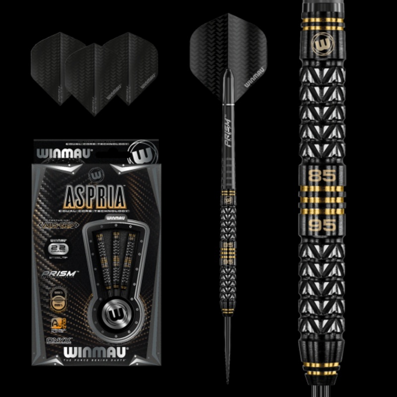 Winmau Aspria 22g 95%/85% Tungsten alloy Dual Core technology