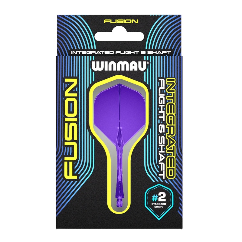 Winmau Fusion Integrated Flight & Shaft Purple Short No2