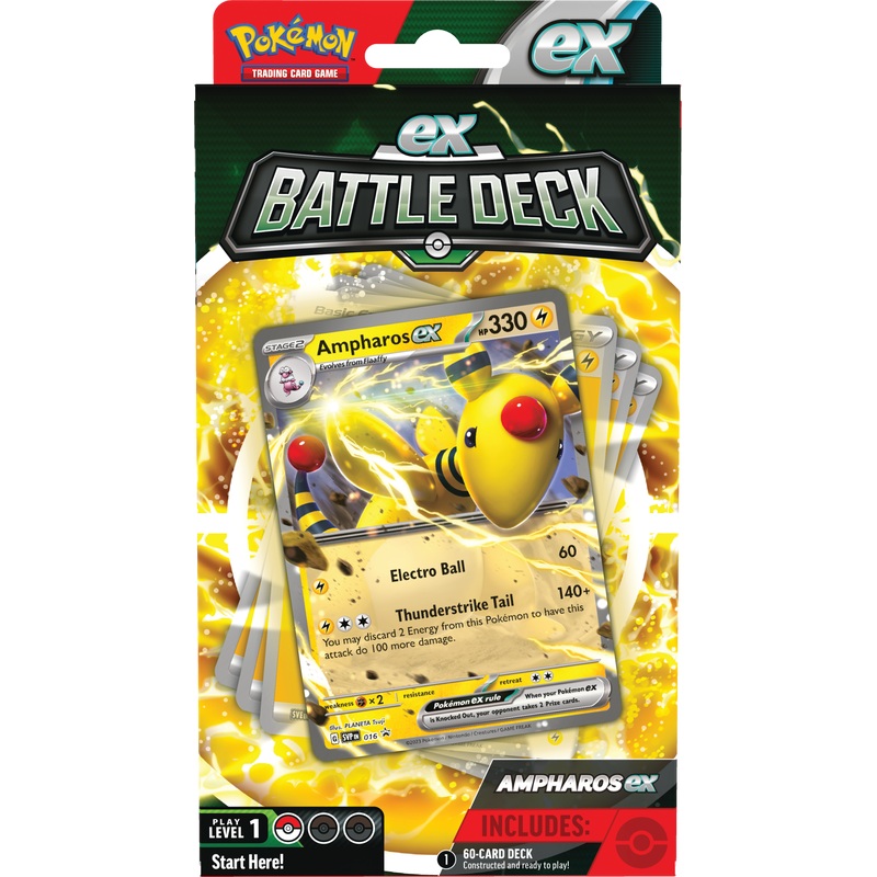 POKEMON BATTLE DECKS AMPHAROS EX/LUCARIO EX