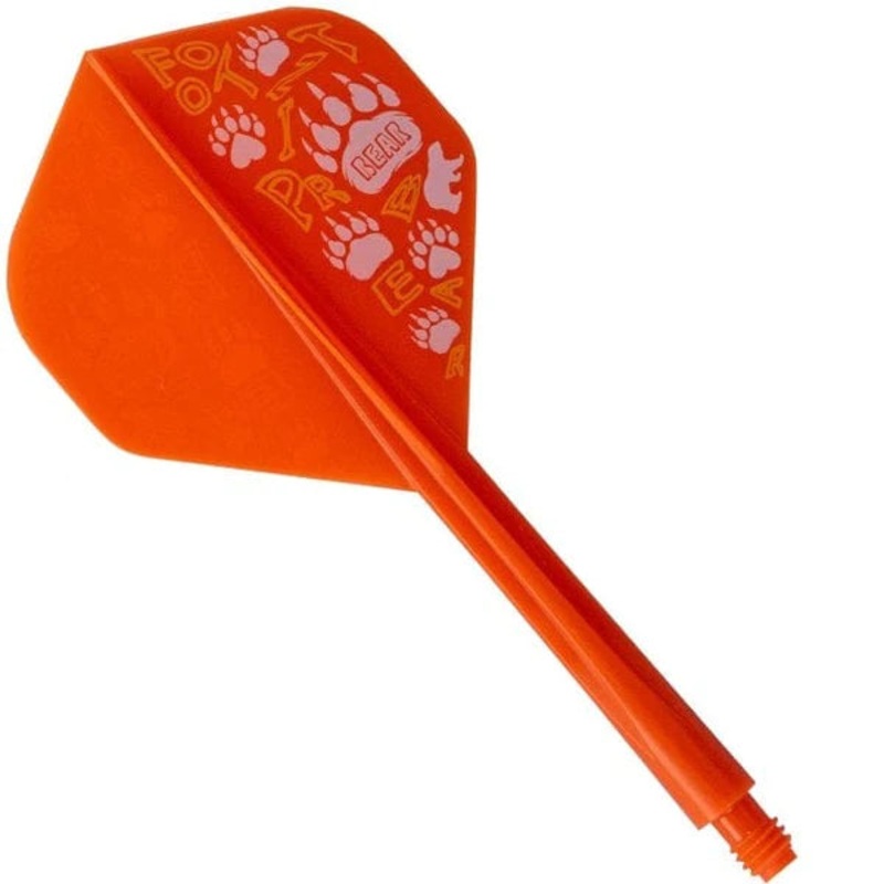 Condor AXE Dart Flights – Standard – Footprint Bear – Orange-Short