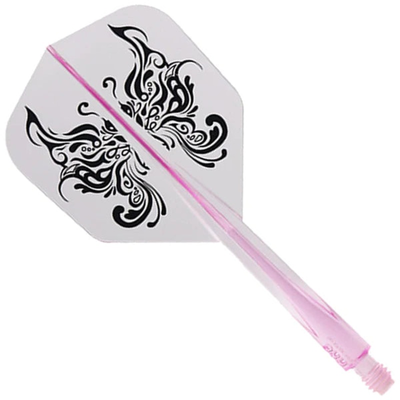 Condor AXE Dart Flights – Tribal Butterfly – Small – Clear Pink-Short