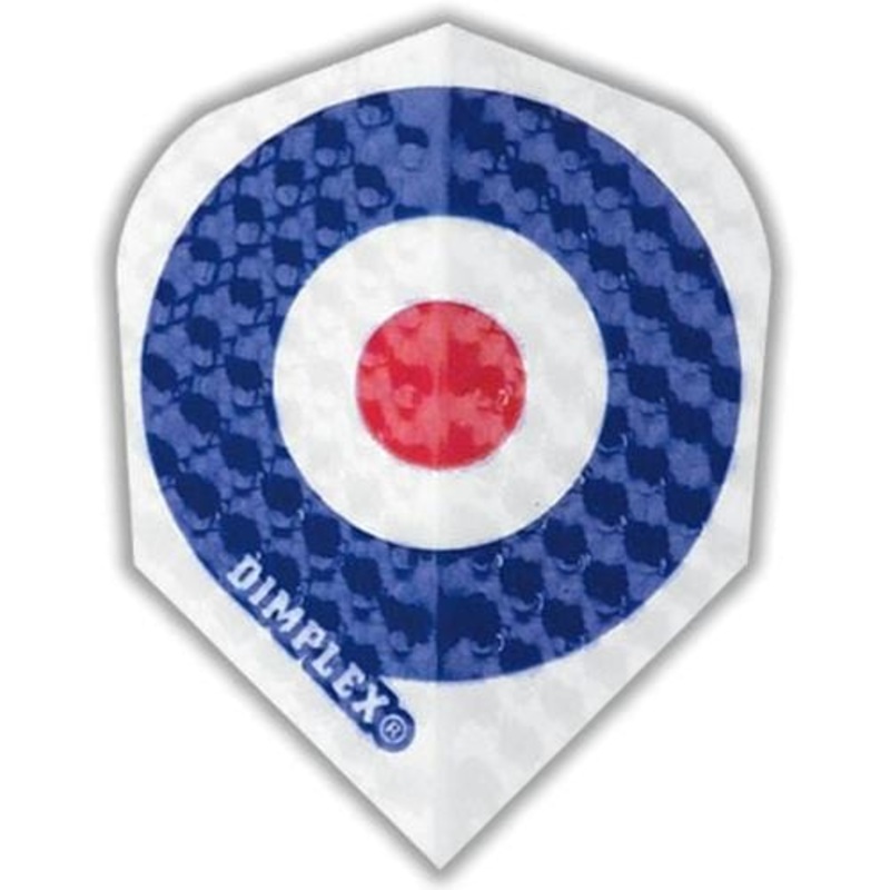Harrows Dimplex Dart Flights – Standard Shape – Bullseye
