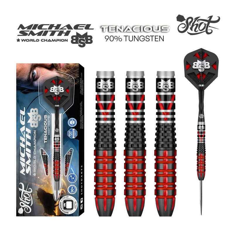 Shot Michael Smith Tenacious 90% Tungtsen Darts