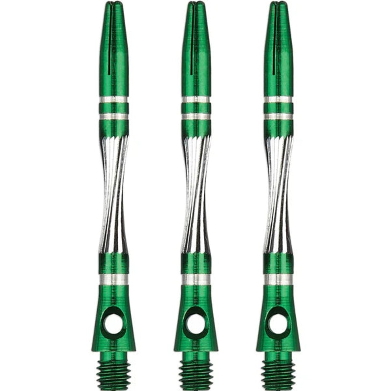 Unicorn Twist Dart Shafts – Aluminium Stems – Green