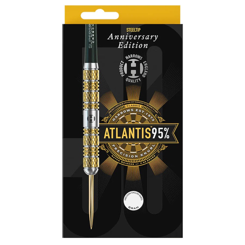 Harrows Atlantis Anniversary Edition Steel Tip Darts – 24gm