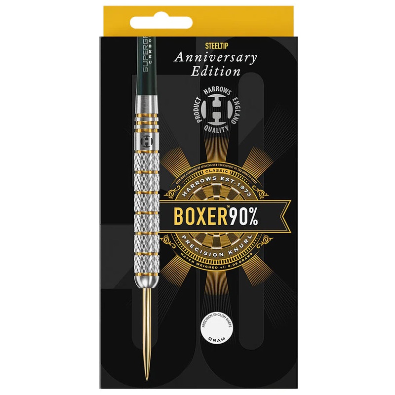 Harrows Boxer Anniversary Edition Steel Tip Darts – 23gm