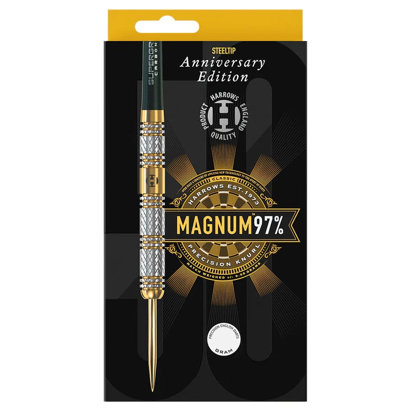 Harrows Magnum 50th Anniversary Edition Steel Tip Darts – 23gm