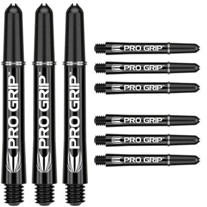 Target Pro Grip Short 34mm Black Shafts 9 Pack