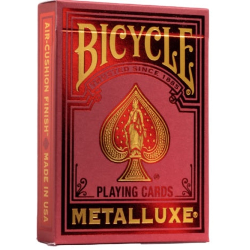 BICYCLE – METALLUXE RED Playing Cards