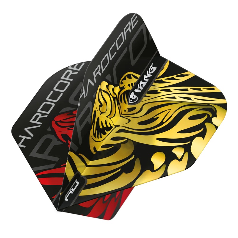 Jonny Clayton Gold and Red Yin Yang Standard Flights