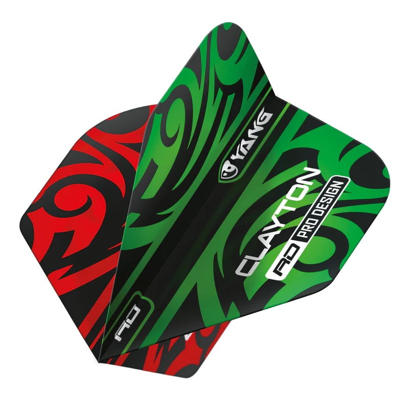 Jonny Clayton Red & Green Yin Yang Standard Flights