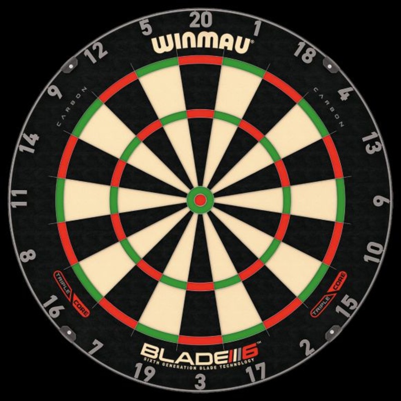 Winmau Blade 6 Triple Core Dartboard and Surround Combo