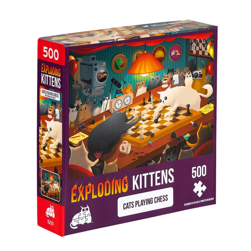 Cats Playing Chess – 500 piece Jigsaw Puzzle