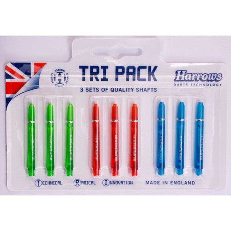 Harrows Tri Pack Supergrip Shafts