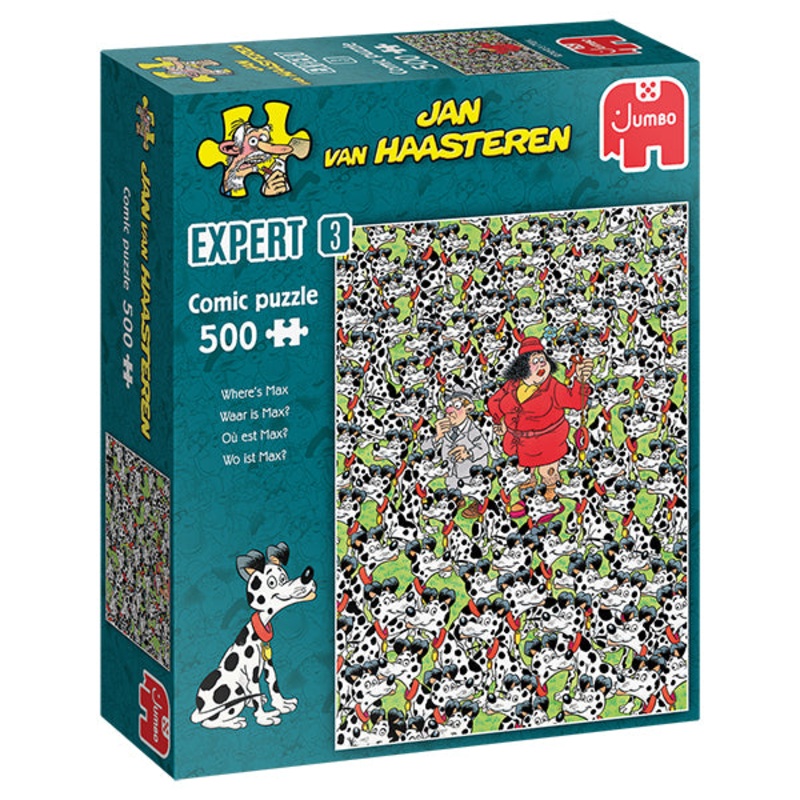 Jumbo Jigsaw Puzzle 500 Piece WHERE’S MAX? JVH EXPERT