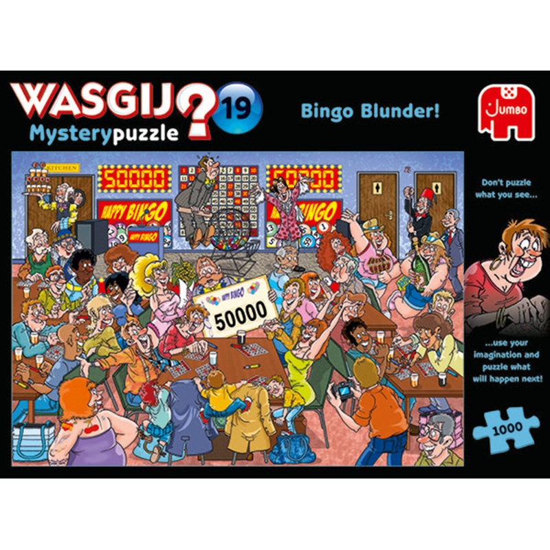 Jumbo Puzzles – (WASGIJ) Mystery #19 Bingo Blunder Jigsaw Puzzle 1000pcs