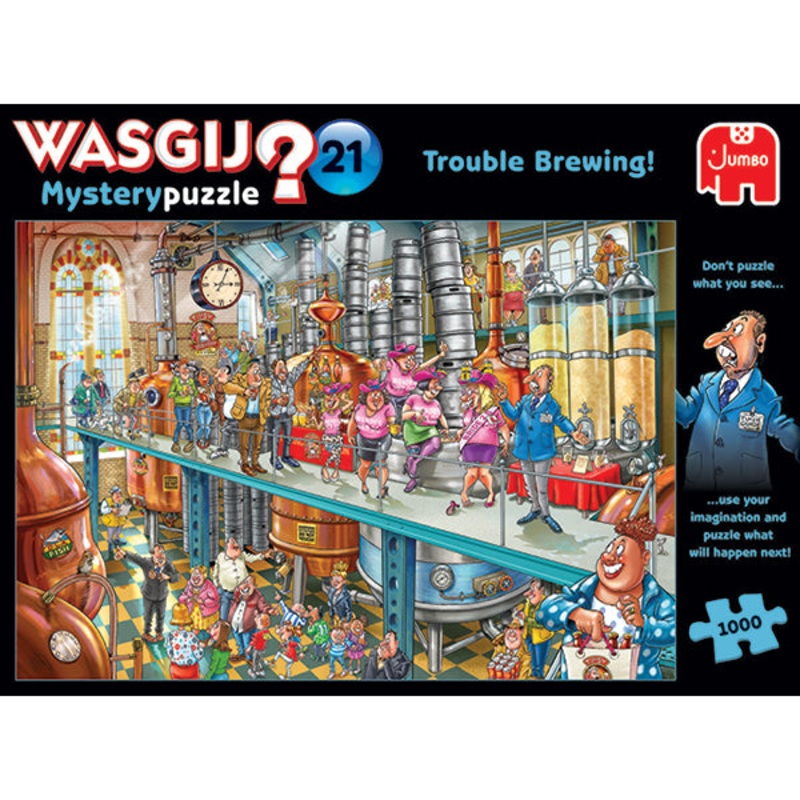 Jumbo Puzzles – (WASGIJ) Mystery #21 Trouble Brewing Jigsaw Puzzle 1000pcs