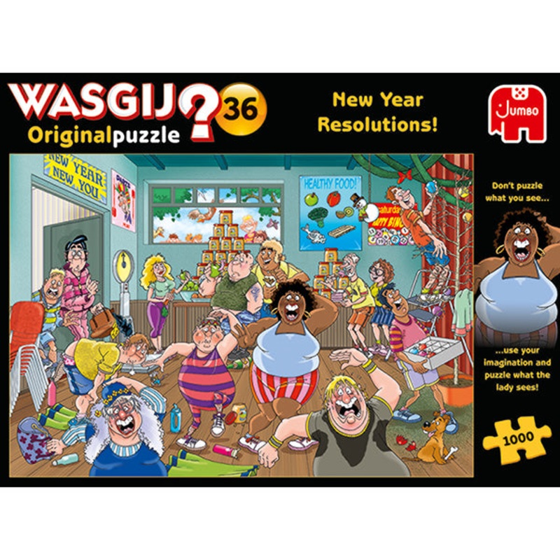 Jumbo Puzzles – (WASGIJ) Mystery #36 New Year Resolution! Jigsaw Puzzle 1000pcs