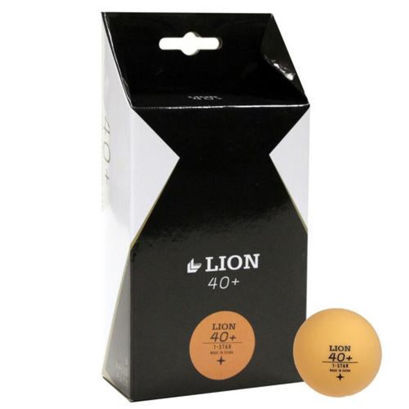 Lion Table Tennis Balls 40mm 1 Star Orange