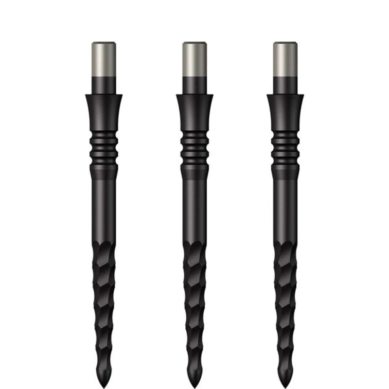 Mission Lunar FS Dart Points – Spare Points – Rough Cut – Black-36mm