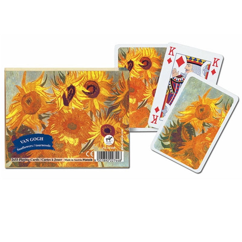 Piatnik – van Gogh Sunflowers 2 Pack of Playing Cards