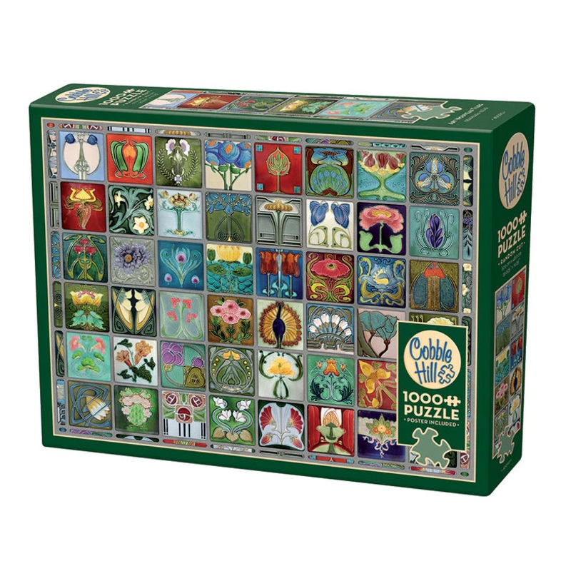 Art Nouveau Tiles – Cobble Hill Jigsaw Puzzle 1000pcs