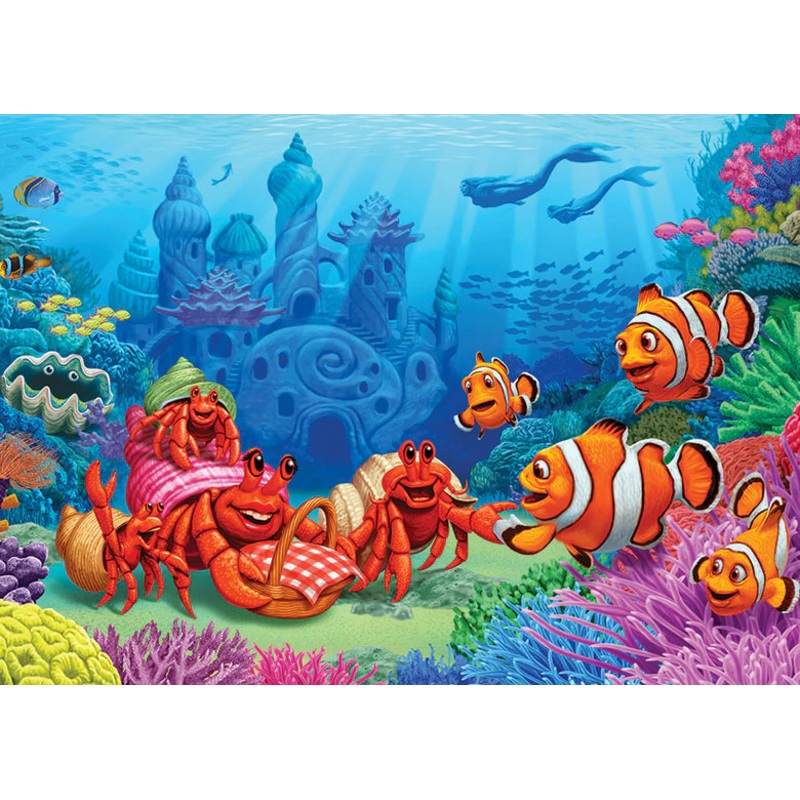 Clownfish Gathering (tray) | 35 Piece Jigsaw Tray