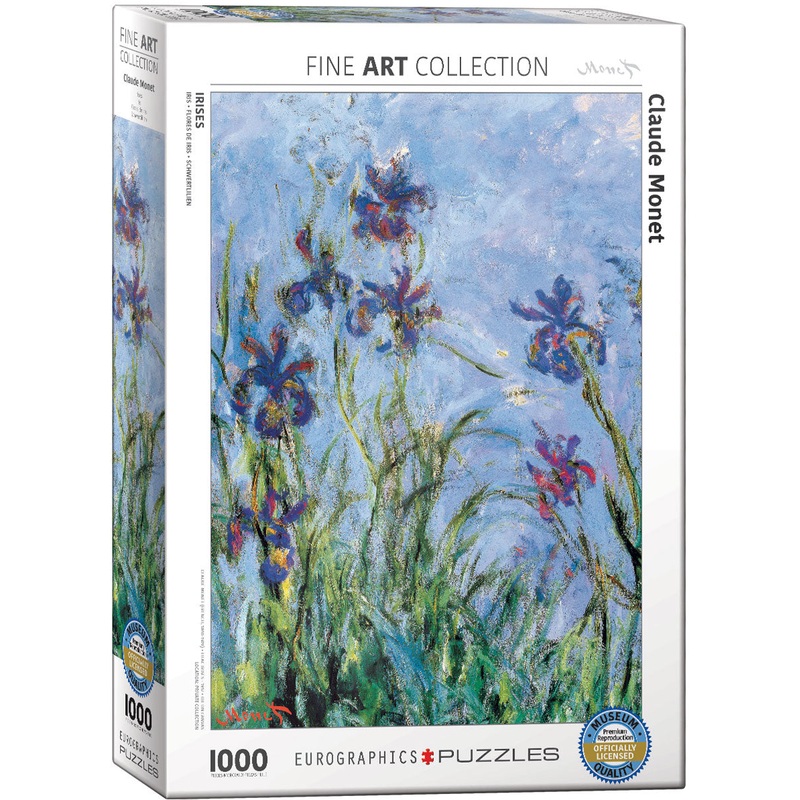 EuroGraphics – Fine Art (Monet) Irises (Detail) – 1,000 piece Jigsaw Puzzle
