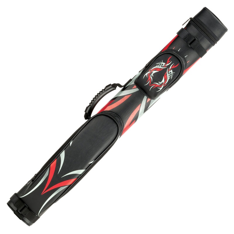 Mcdermott 2×2 Red Tribal Designer Pool Cue Case