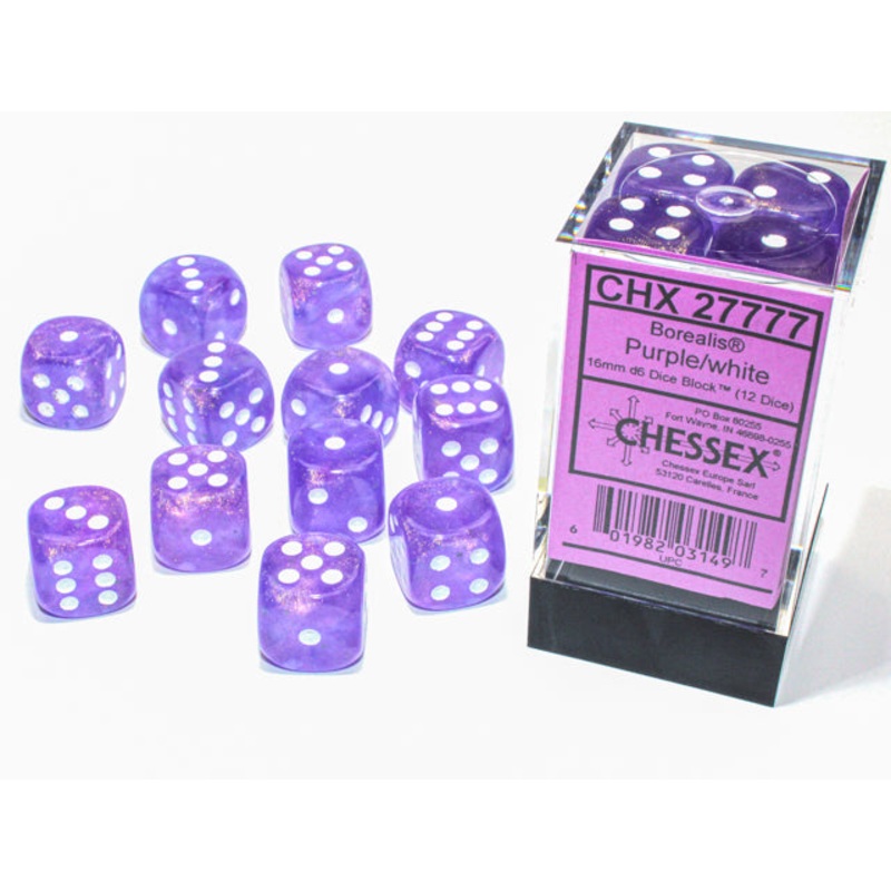 BOREALIS 12D6 PURPLE/WHITE 16MM LUMINARY