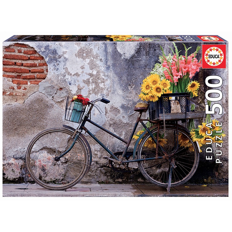 Educa Jigsaw Puzzle – Bicycle with flowers 500pcs