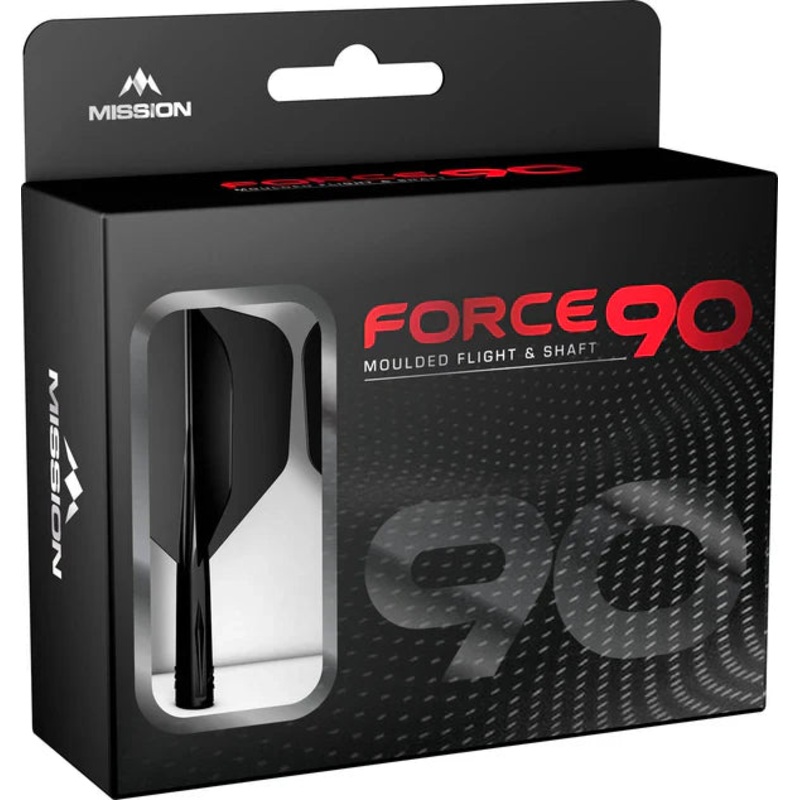Mission Force 90 – New Moulded Flight & Shaft System – Black – No6 Tweenie