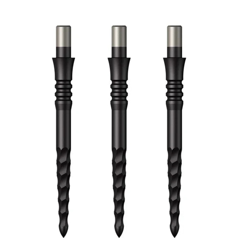 Mission Lunar FS Dart Points – Spare Points – Rough Cut – Black-32mm