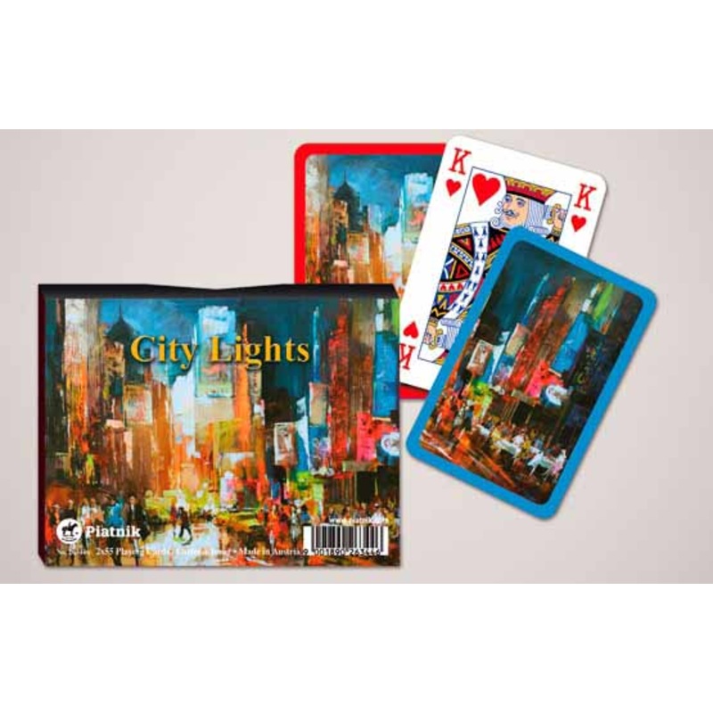 Piatnik – City Lights 2 Pack of Playing Cards