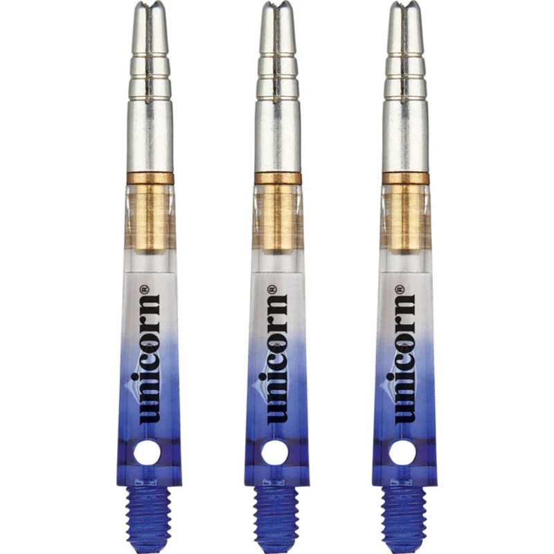 Unicorn Gripper 360 Spinning Two Tone Dart Shafts – Gradient Blue -Medium
