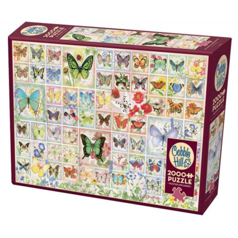 Cobble Hill – Butterflies and Blossoms-  2000 pcs jigsaw puzzle