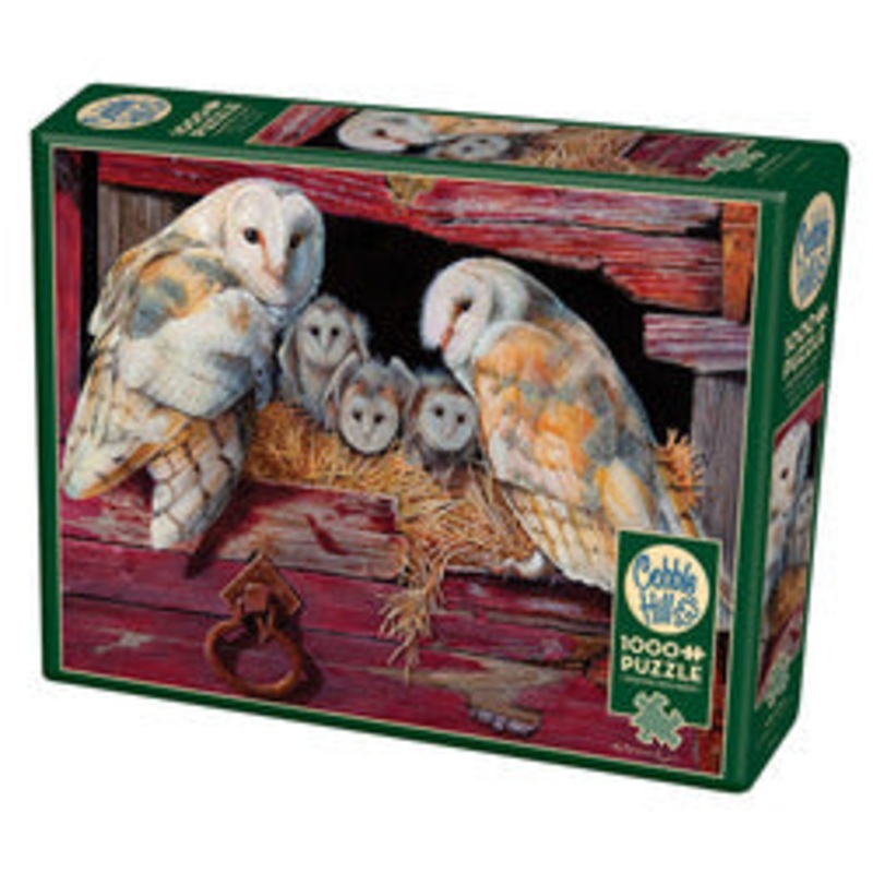 Cobble Hill Jigsaw Puzzle Barn Owls 1000pcs